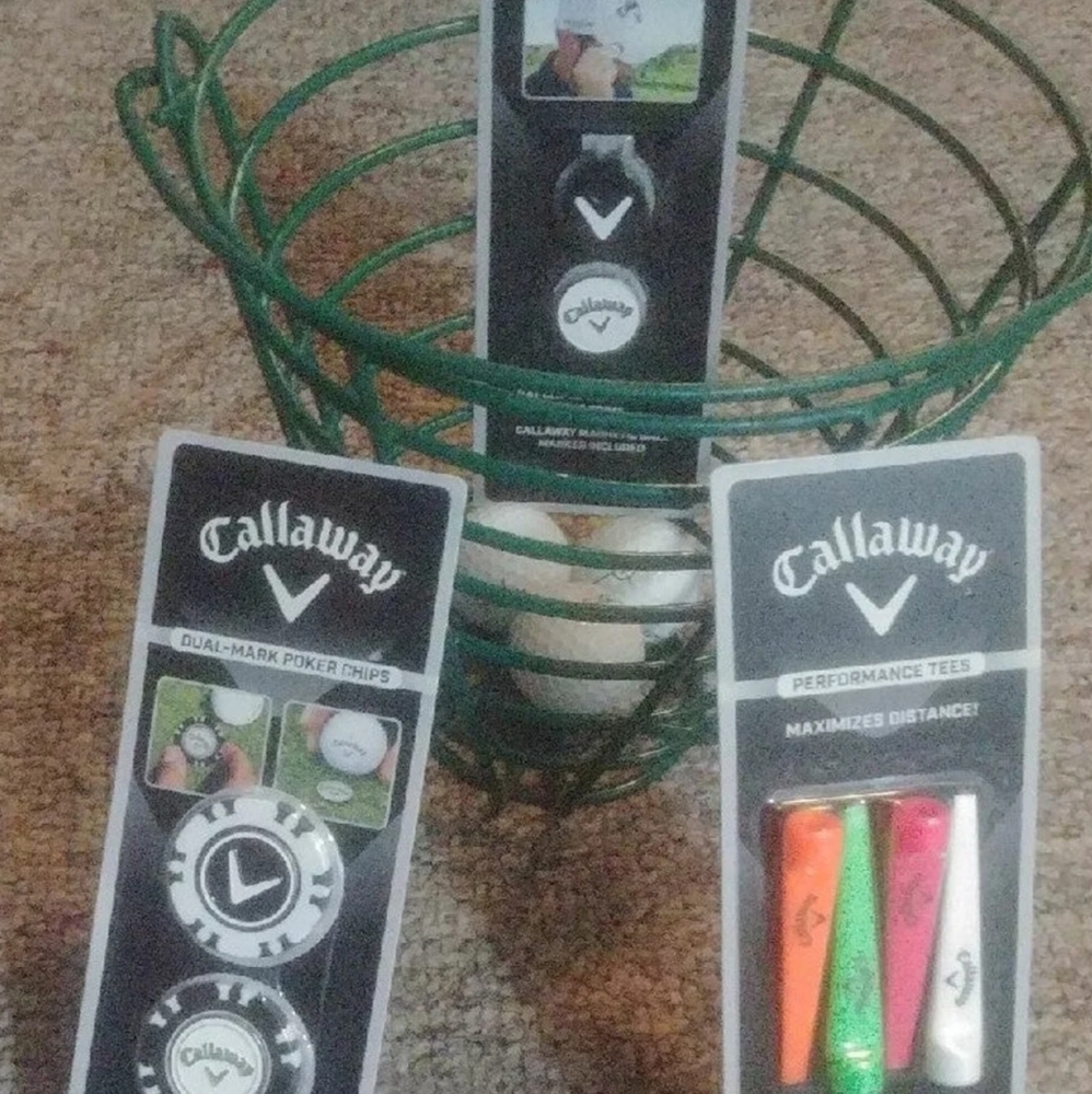 Callaway Golf set and Metal basket plus without The Tees